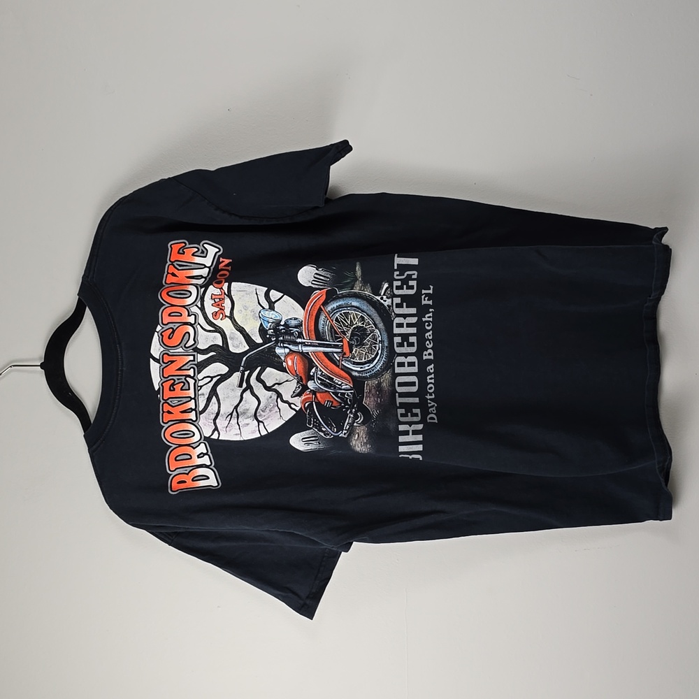 Vintage Broken Spoke Saloon Biketoberfest Daytona Beach Motorcycle Tshirt View 4